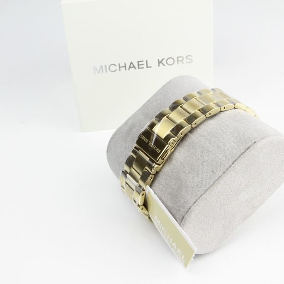 NWT Authentic Michael Kors Gold Runway Watch - Picture 2 of 5